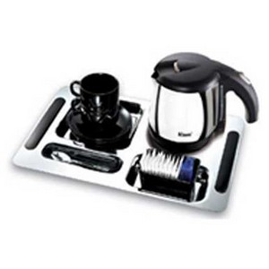 [26-011] Kinox Stainless Steel Modern Hot Beverage Station (Small Tray) Black / 4120/20