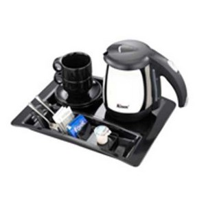 [26-012] Kinox 1 Liter Cordless Electric Jug , Melamine Tray with Crockery / 3012T2