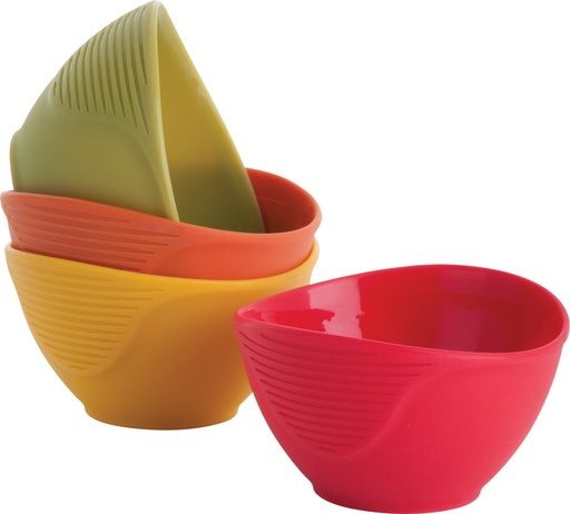[27-092] Trudeau Silicone 4 Silicone P" Bowls Set 12" / 990059