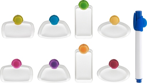 [27-160] مجموعة علامات وعلامات المشروبات البلاستيكية Trudeau 9