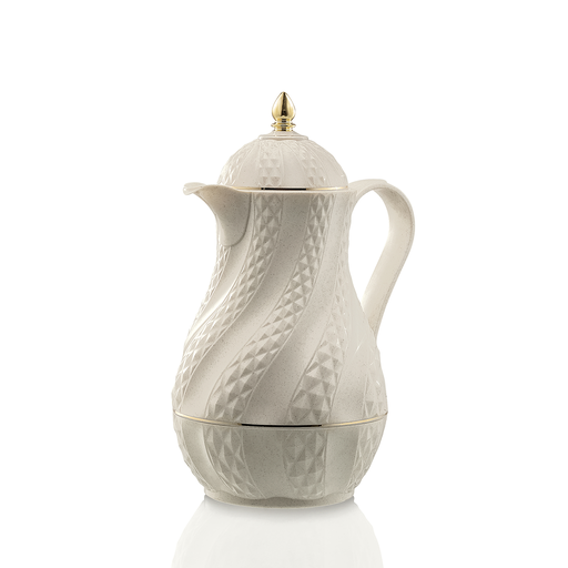 [30-1364] قارورة مفرغة من الهواء للشاي الأبيض الوردي سعة 1 لتر RS-2424