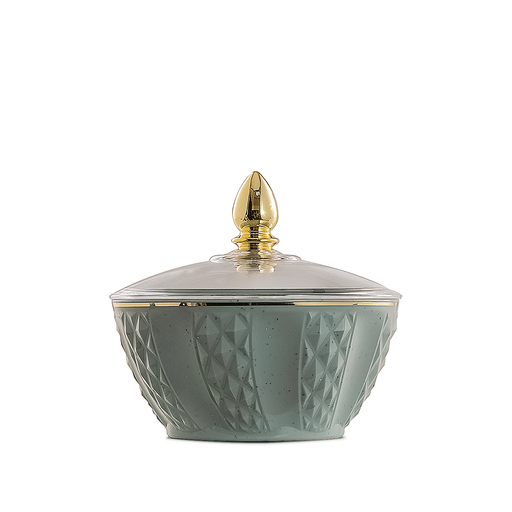 [30-1375] وعاء بلاستيكي للتمر باللون الأخضر الوردي RS-2424