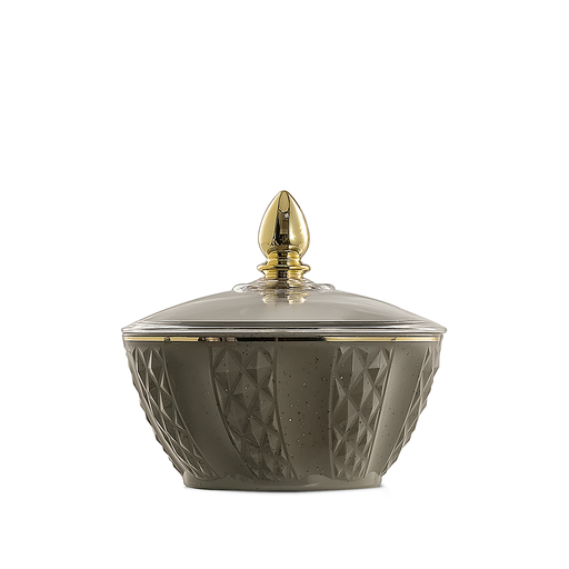 [30-1401] وعاء تمر بلاستيكي باللون الرمادي الوردي RS-2424