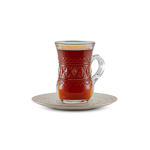 [RP-82945] Rose Thermos RS-712 Set of 6 Piece Tea Cup and 6 Piece Saucers / 712-TEA-A01