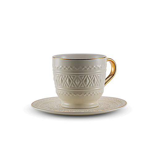 [RP-82946] Rose Thermos RS-712 Set of 6 Piece Milk Cup and 6 Piece Saucers / 712-MLK-A01