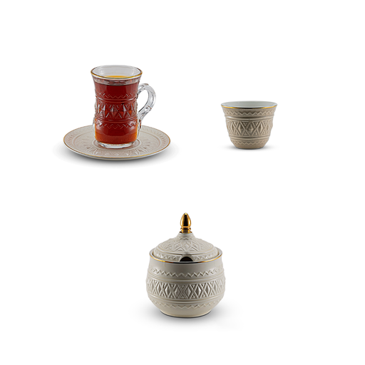 [RP-82947] طقم ترمس روز RS-712 للشاي والقهوة، 20 قطعة