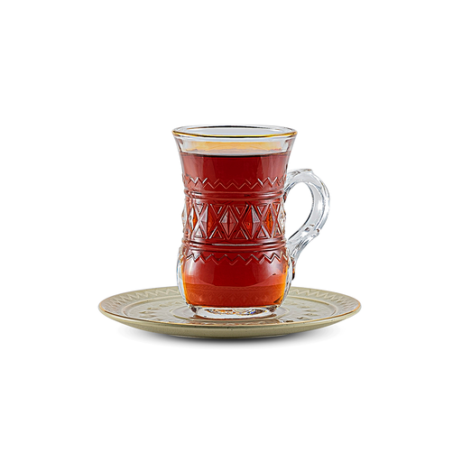 [RP-82955] Rose Thermos RS-712 Set of 6 Piece Tea Cup and 6 Piece Saucers / 712-TEA-A30