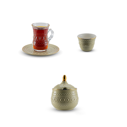 [RP-82957] طقم ترمس روز RS-712 للشاي والقهوة، 20 قطعة