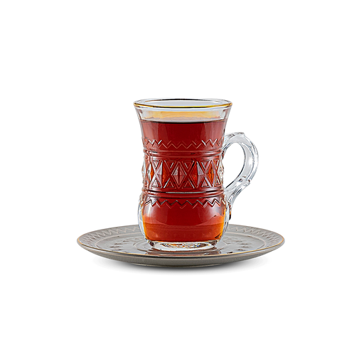 [RP-82960] Rose Thermos RS-712 Set of 6 Piece Tea Cup and 6 Piece Saucers / 712-TEA-A32