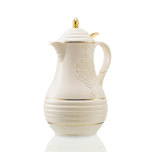 [RV-15107] Artivira Tea Vacuum Flask 1.3 Liter with Push Button Cover White / PB57-13-C01