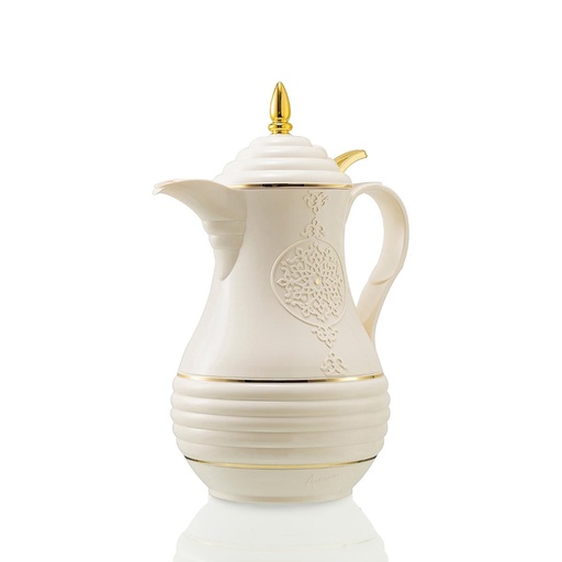 [RV-15108] Artivira Coffee Vacuum Flask 1.0 Liter with Push Button Cover White / PB57-10-CF-C01