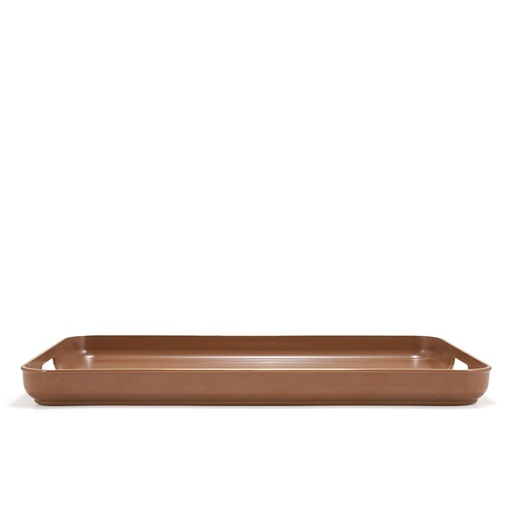 [RV-15153] Artivira Plastic Serving Tray Brown / AS20-TR-C05