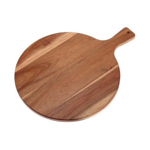[01-316] Vague Round Wooden Pizza Plate 40.5 cm