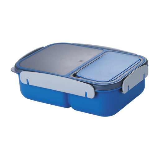 [02-1019] Vague Plastic Two Compartment Sealed Lunch Box 1.6 Liter