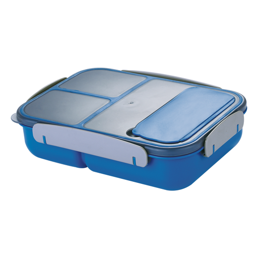 [02-1020] Vague Plastic Three Compartment Sealed Lunch Box 1.8 Liter