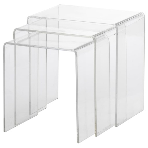 [02-1045] Vague 3 Piece Acrylic Stackable Set