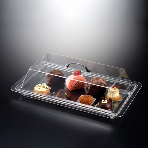 [02-164] Vague Acrylic Bread Box Rectangular 54 cm