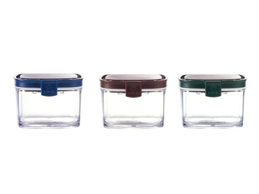 [02-928] Vague Plastic Square Food Container 300 ml