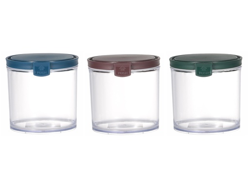 [02-932] Vague Plastic Round Food Container 930 ml