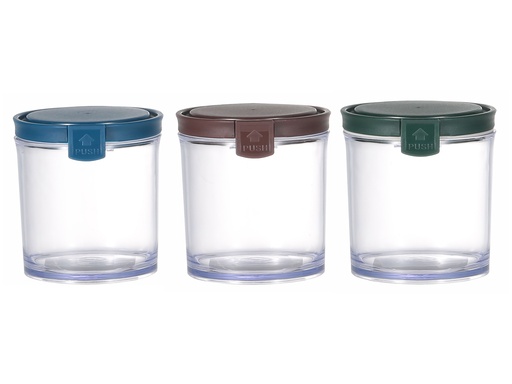 [02-935] Vague Plastic Round Food Container 390 ml