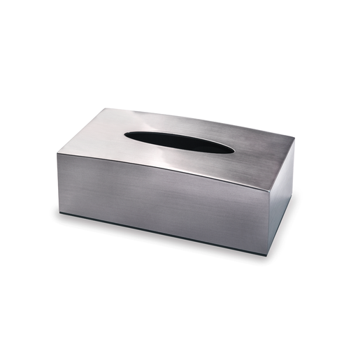 [02-980] Vague Acrylic Tissue Box Metal Finish