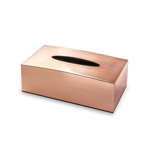 [02-981] Vague Acrylic Tissue Box Metal Finish