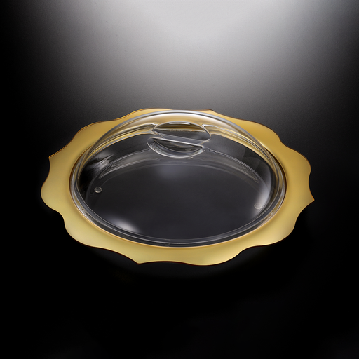 [02-983] Vague Acrylic Dessert Serving Set Round 45.5 cm