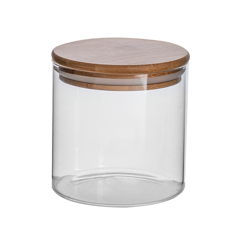 [04-351] Vague Glass Glass Jar with Lid 10.5 cm