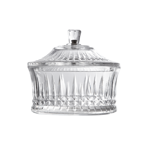 [02-1353] Vague Acrylic Round Bowl with Lid 10 cm