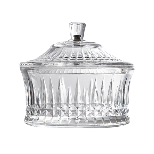 [02-1355] Vague Acrylic Round Bowl with Lid 14 cm