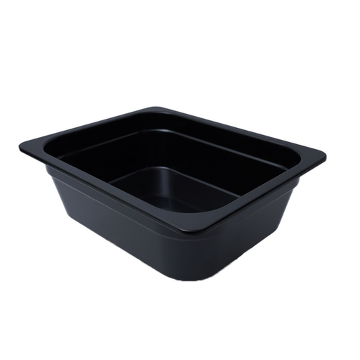 [36-229B] Vague Black Melamine GN Pan 1/2 100mm