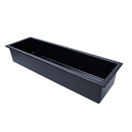 [36-712B] Vague Black Melamine GN Pan 2/4 100mm