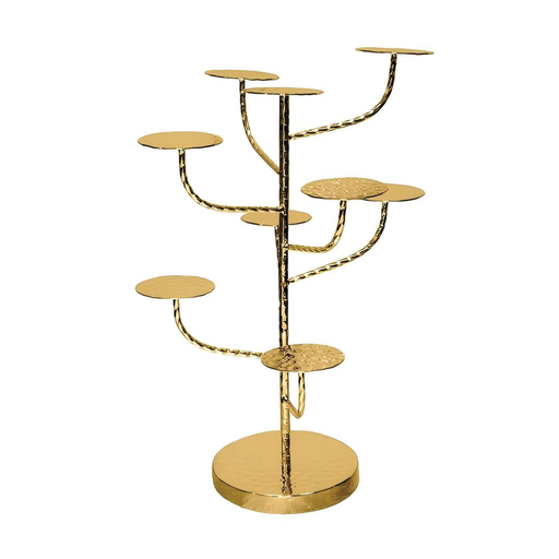 [BF-097] Vague Golden Food Display Stand 42 x H25 cm