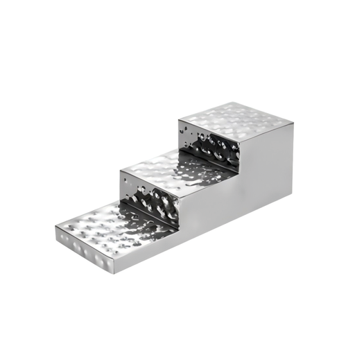 [BF-128] Vague Steel Hammered Elevation Display Stand 51 x 18 x H18 cm
