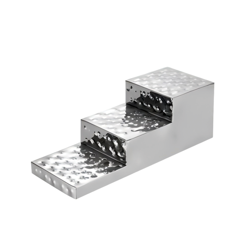 [BF-129] Vague Steel Hammered Elevation Display Stand 54 x 20 x H20 cm