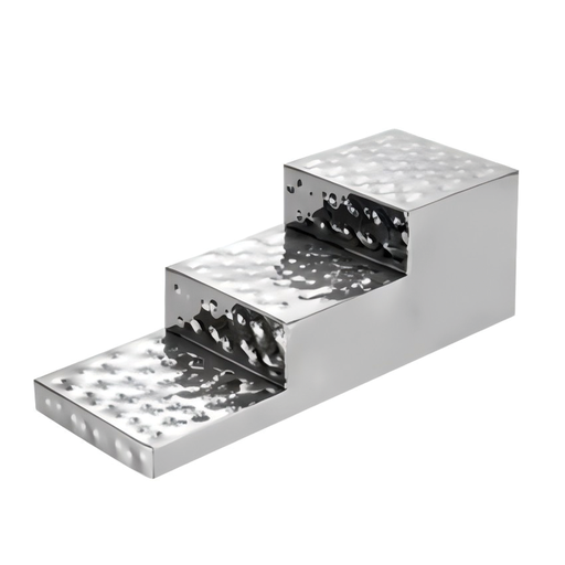 [BF-130] Vague Steel Hammered Elevation Display Stand 57 x 22 x H22 cm