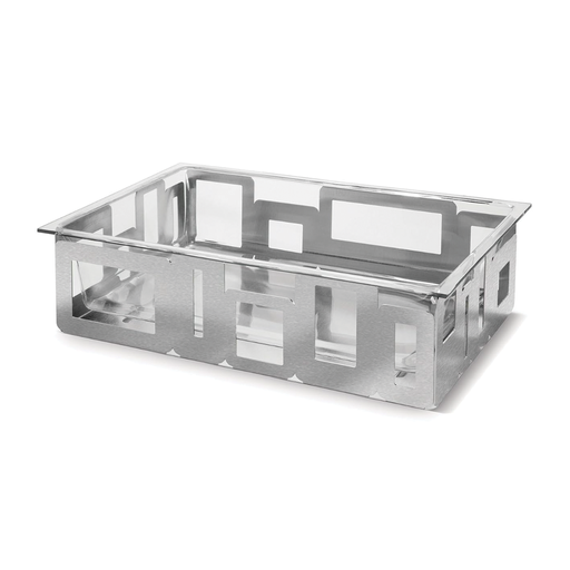 [BF-138] Vague Steel Ice Storage Stand with Acrylic Insert 50 x 30 x H18 cm