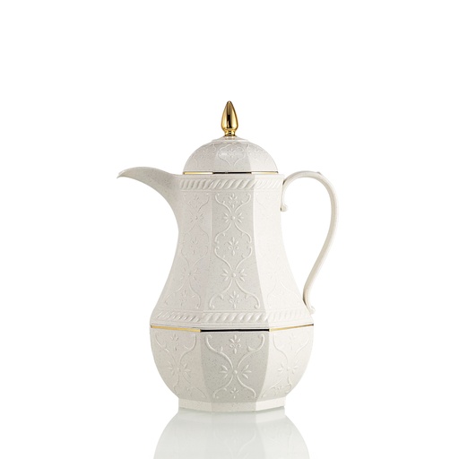 [RS-52885] Rose Coffee Vacuum Flask 0.65 Liter Dotted White / RS-624-06-CF-A27