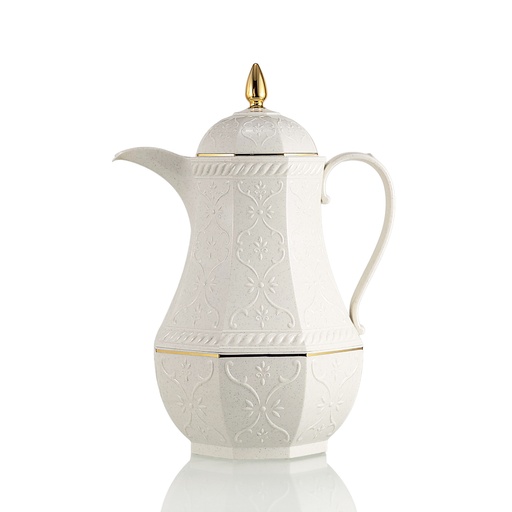 [RS-52886] ترمس قهوة 1 لتر أبيض منقط من ترامس روز