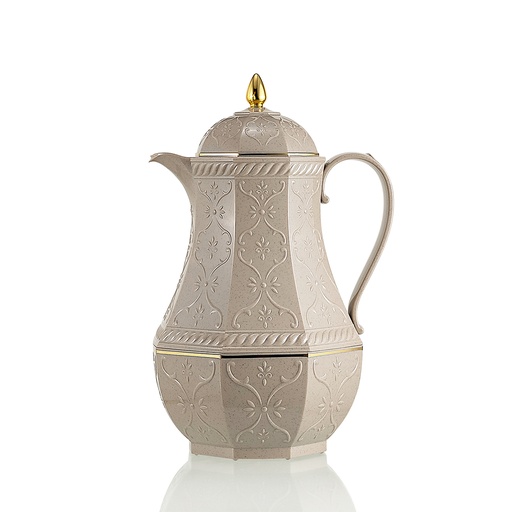 [RS-52889] Rose Tea Vacuum Flask 1 Liter Dotted Brown / RS-624-10-A32