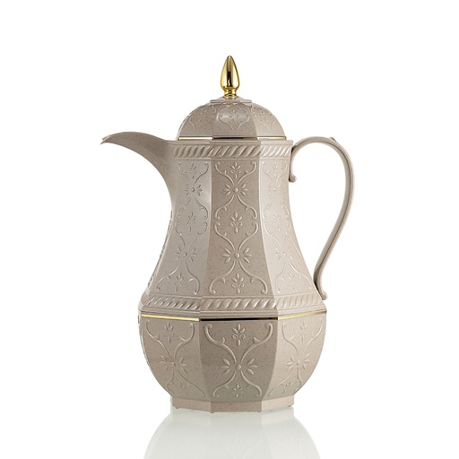 [RS-52892] Rose Coffee Vacuum Flask 1 Liter Dotted Brown / RS-624-10-CF-A32