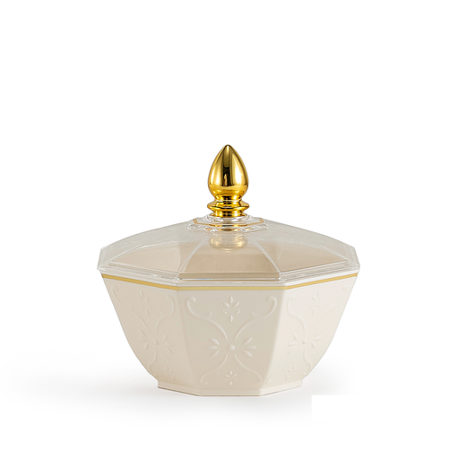 [RS-52901] Rose Plastic Dates Bowl White / MR-624-DT-A01