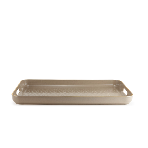 [RS-52909] Rose Plastic Serving Tray Dotted Brown / MR-624-TR-A32
