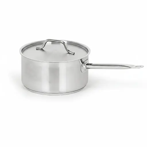 [CR023] Caternox Stainless Steel Saucepan with Lid D16 x 9.5 cm (1.91L / 2.02Qt.)