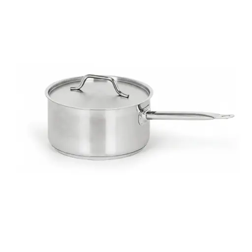 [CR025] Caternox Stainless Steel Saucepan with Lid D18 x 10.5 cm (2.67L / 2.82Qt.)