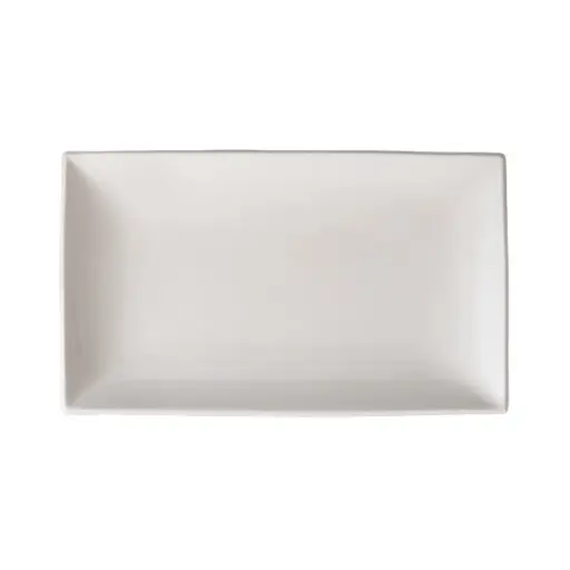 [08-1672] Porceletta Ivory Porcelain Elite Deep Plate 46 x 28 x 5 cm