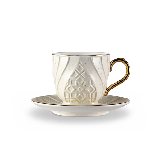 [RP-83049] 288-MLK-A27 / Rose 12 Pcs Milk Cups And Saucers (6+6)