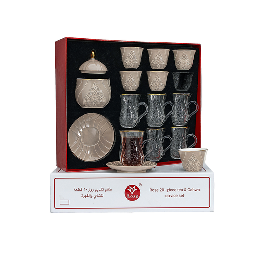 [RP-83057] 288-20-A32 / Rose 20 Pcs Tea & Coffee Set