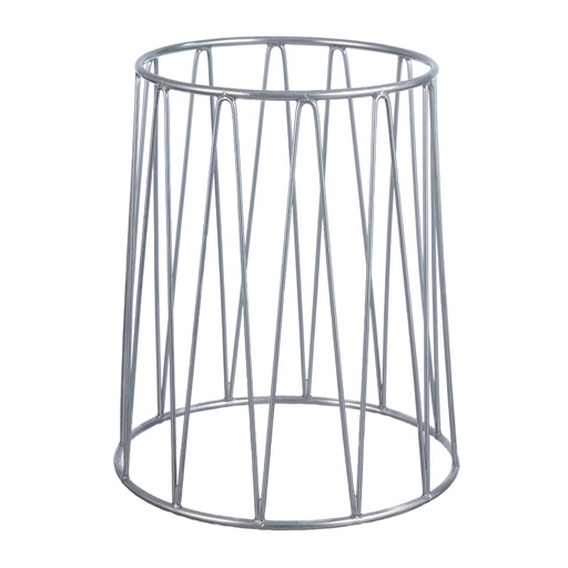 [05-272] Vague Large Silver Conic Display Stand Riser 25 cm x 21.2 cm x 30 cm