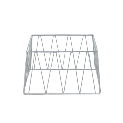 [05-280] Vague Medium Silver 1/2 GN Rectangular Display Stand Riser